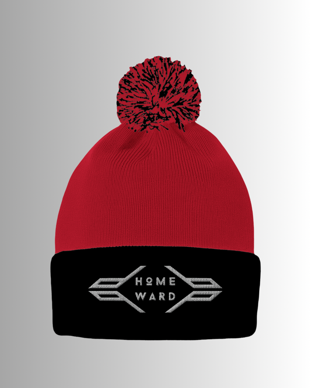 Homeward Embroidery Logo Pom Cuffed Beanie