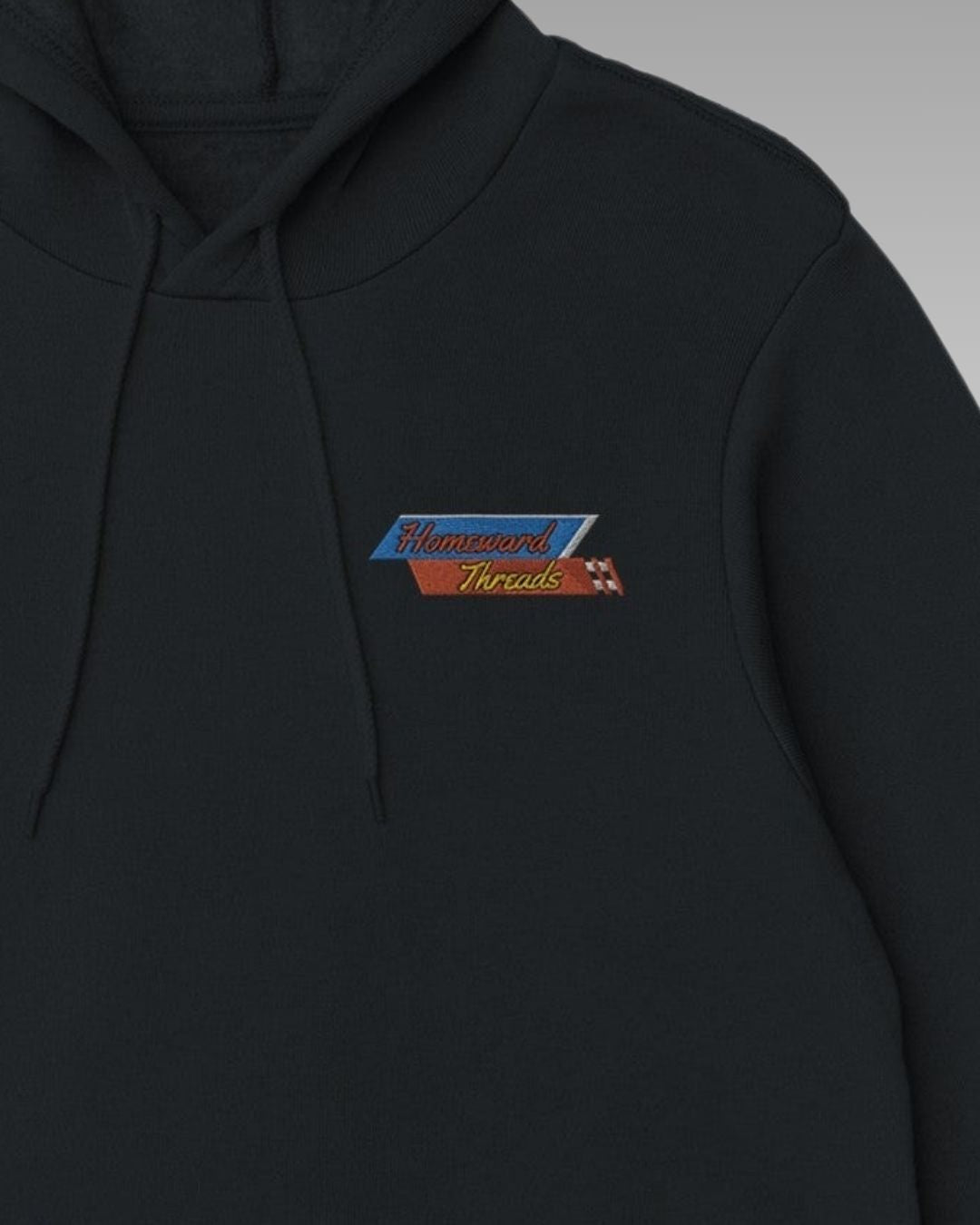 Retro Logo Mens Embroidery Hoodie