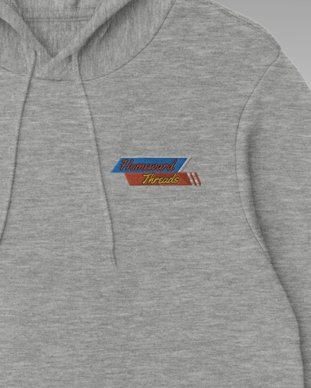 Retro Logo Mens Embroidery Hoodie
