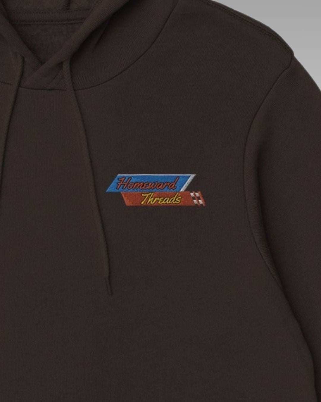 Retro Logo Mens Embroidery Hoodie