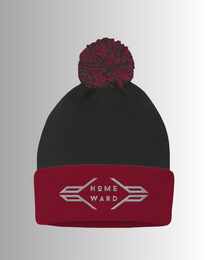 Homeward Embroidery Logo Pom Cuffed Beanie