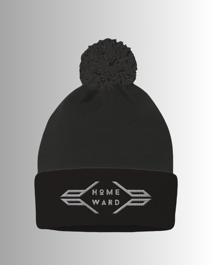 Homeward Embroidery Logo Pom Cuffed Beanie