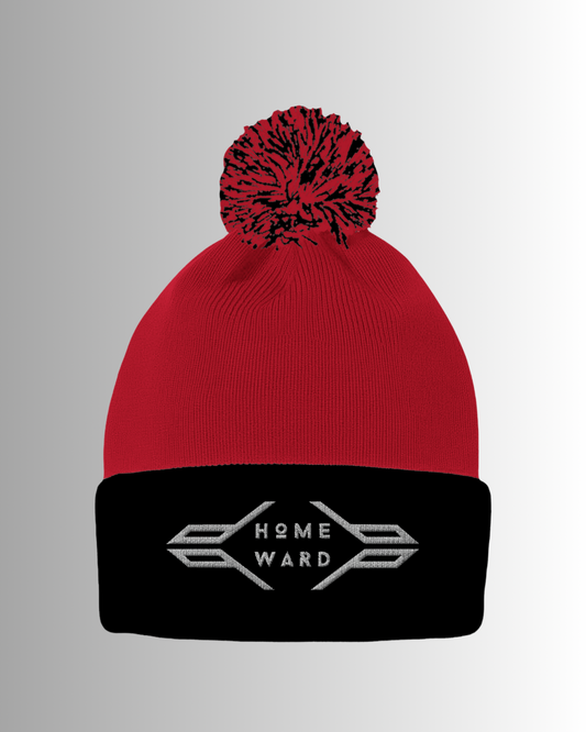 Homeward Embroidery Logo Pom Cuffed Beanie