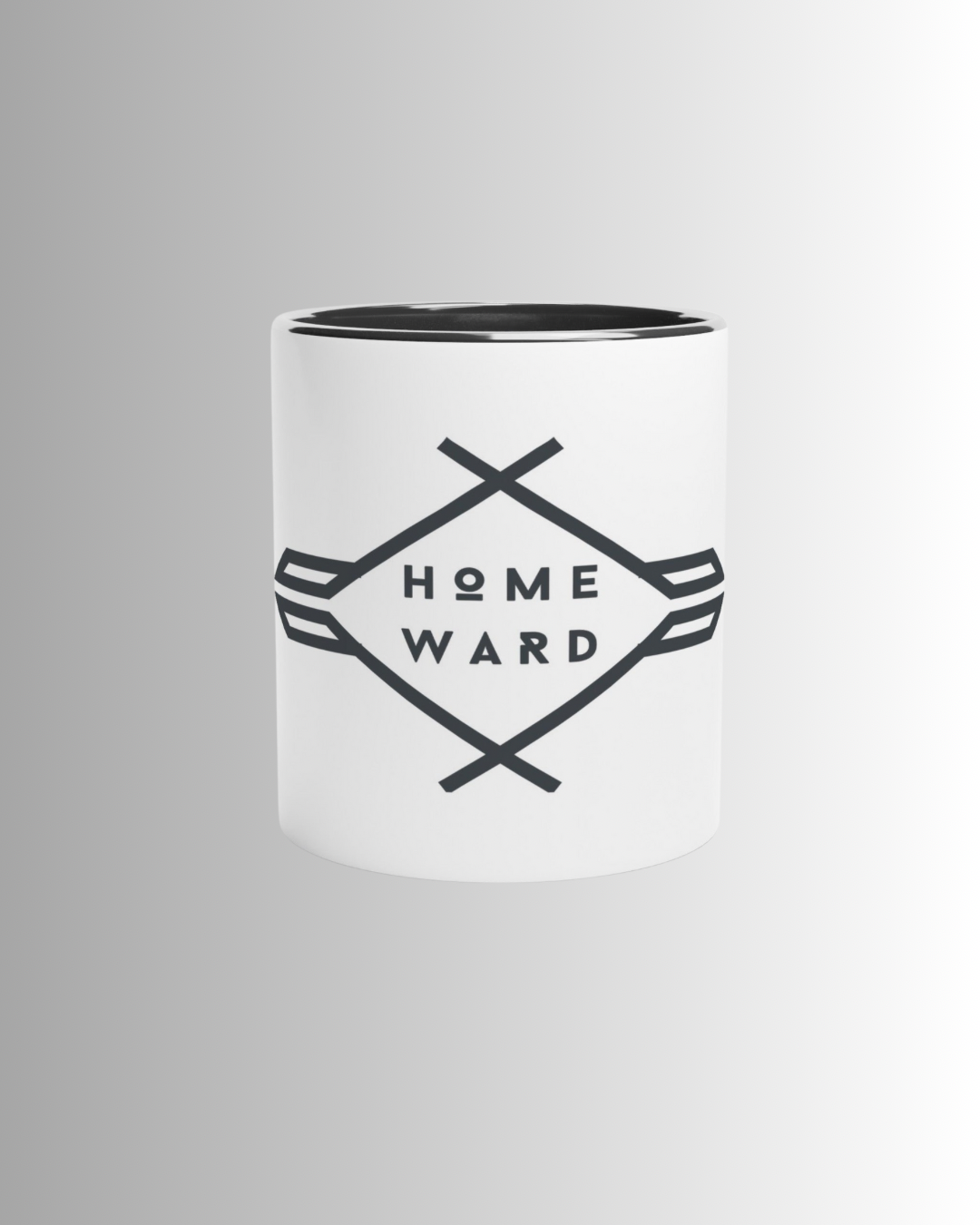 White 11oz Ceramic Mug Colored Inside