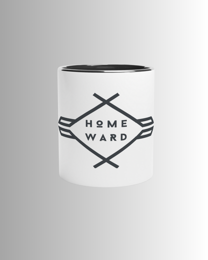 White 11oz Ceramic Mug Colored Inside