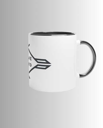 White 11oz Ceramic Mug Colored Inside
